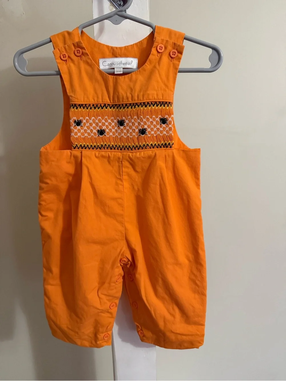 Carouselwear Smocked Halloween Longalls